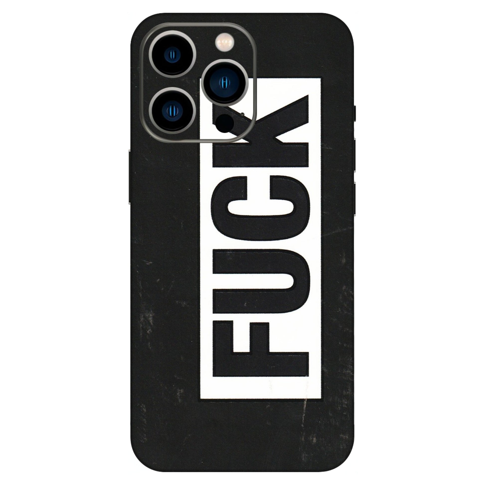 Apple iPhone Skins (All Models) - The F Word - 3D Embossed Finish (L-255) iPhone 13 Pro
