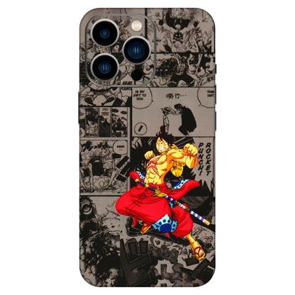 Apple iPhone Skins (All Models) - One Piece Rocket Punch Manga - 3D Embossed Finish (L-25) iPhone 13 Pro