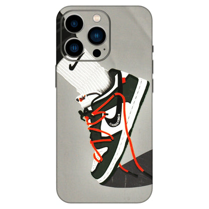 Apple iPhone Skins (All Models) - New Grey Sneaker - 3D Embossed Finish (L-261) iPhone 13 Pro