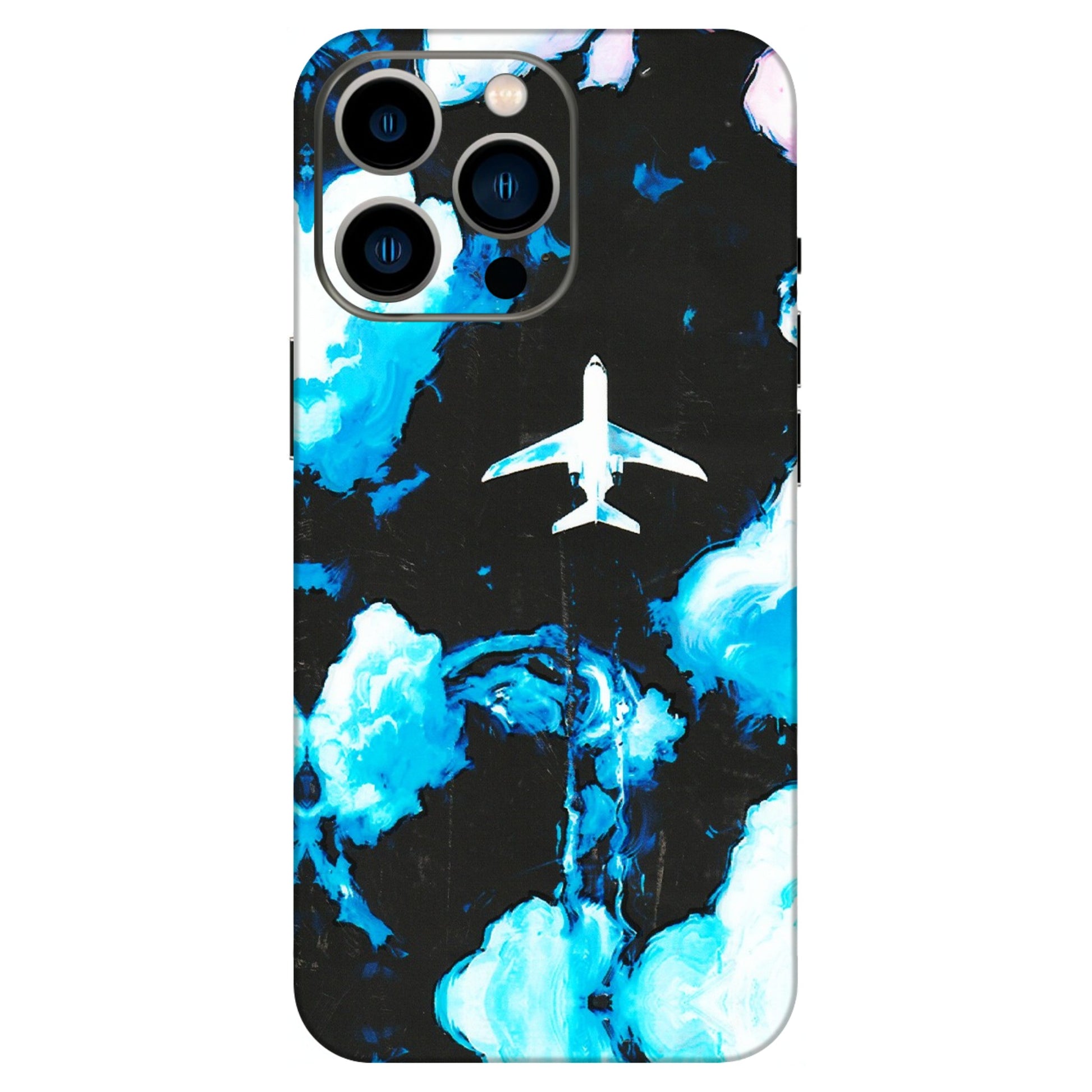 Apple iPhone Skins (All Models) - Travel In Airline - 3D Embossed Finish (L-264) iPhone 13 Pro