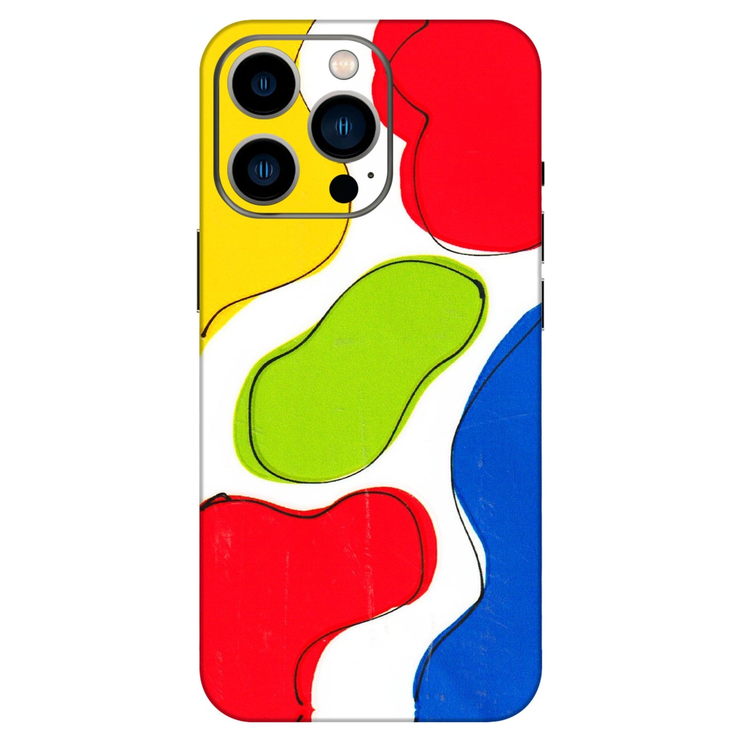 Apple iPhone Skins (All Models) - RGB Colour Paint - 3D Embossed Finish (L-284) iPhone 13 Pro