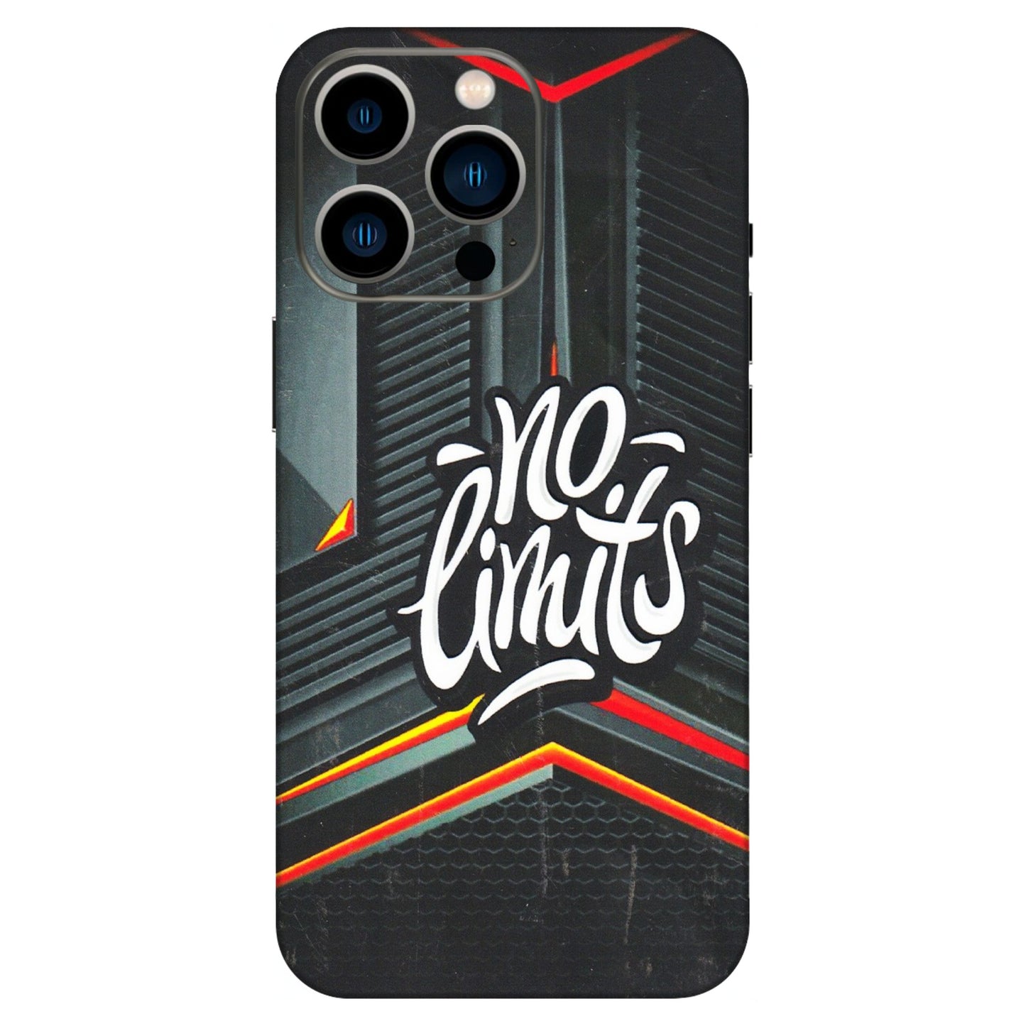 Apple iPhone Skins (All Models) - No Limits - 3D Embossed Finish (L-286) iPhone 13 Pro