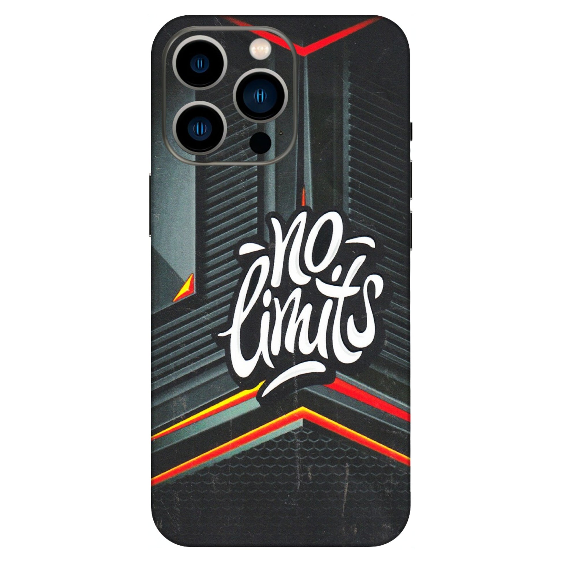 Apple iPhone Skins (All Models) - No Limits - 3D Embossed Finish (L-286) iPhone 13 Pro