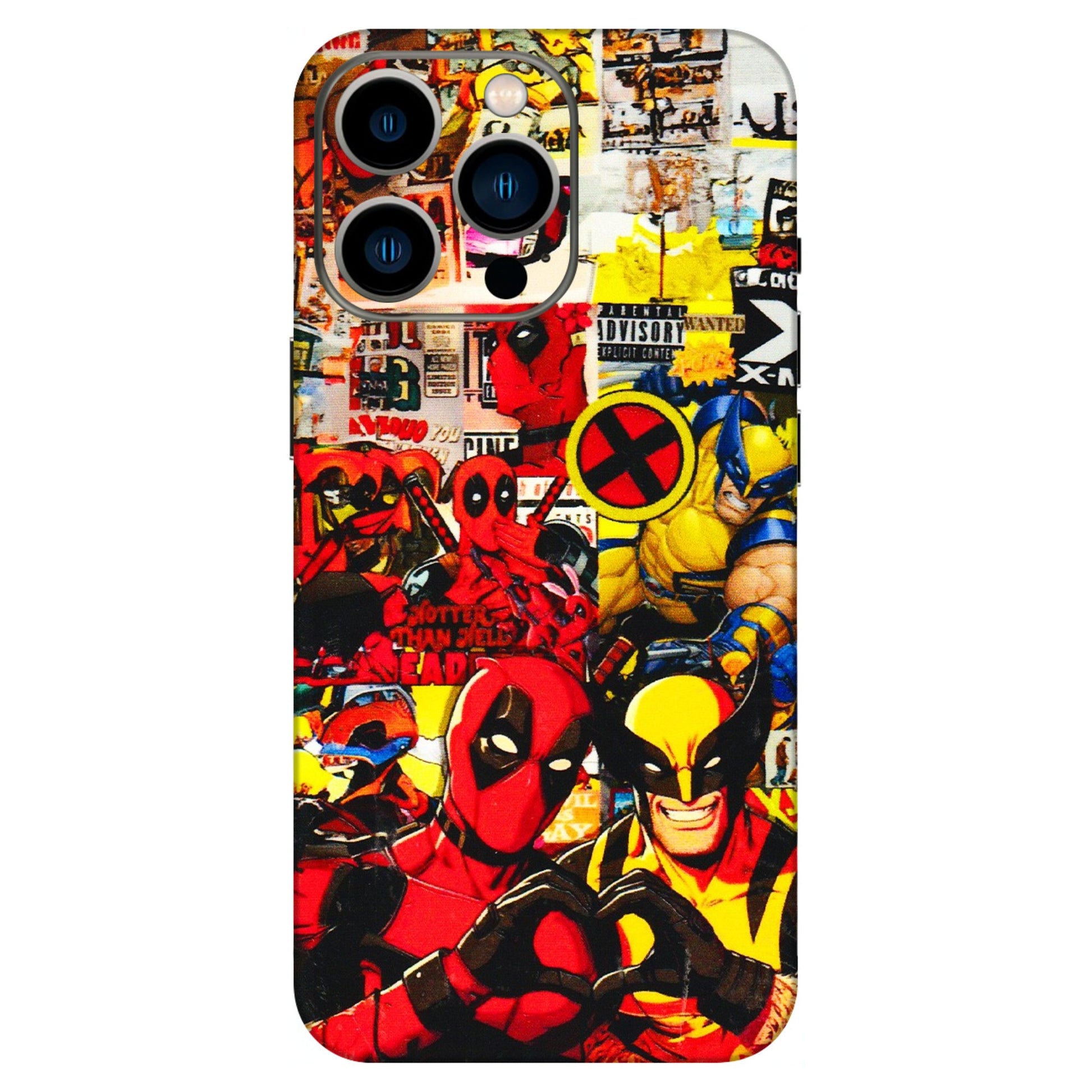 Apple iPhone Skins (All Models) - Spidy Wolverine - 3D Embossed Finish (L-310) iPhone 13 Pro