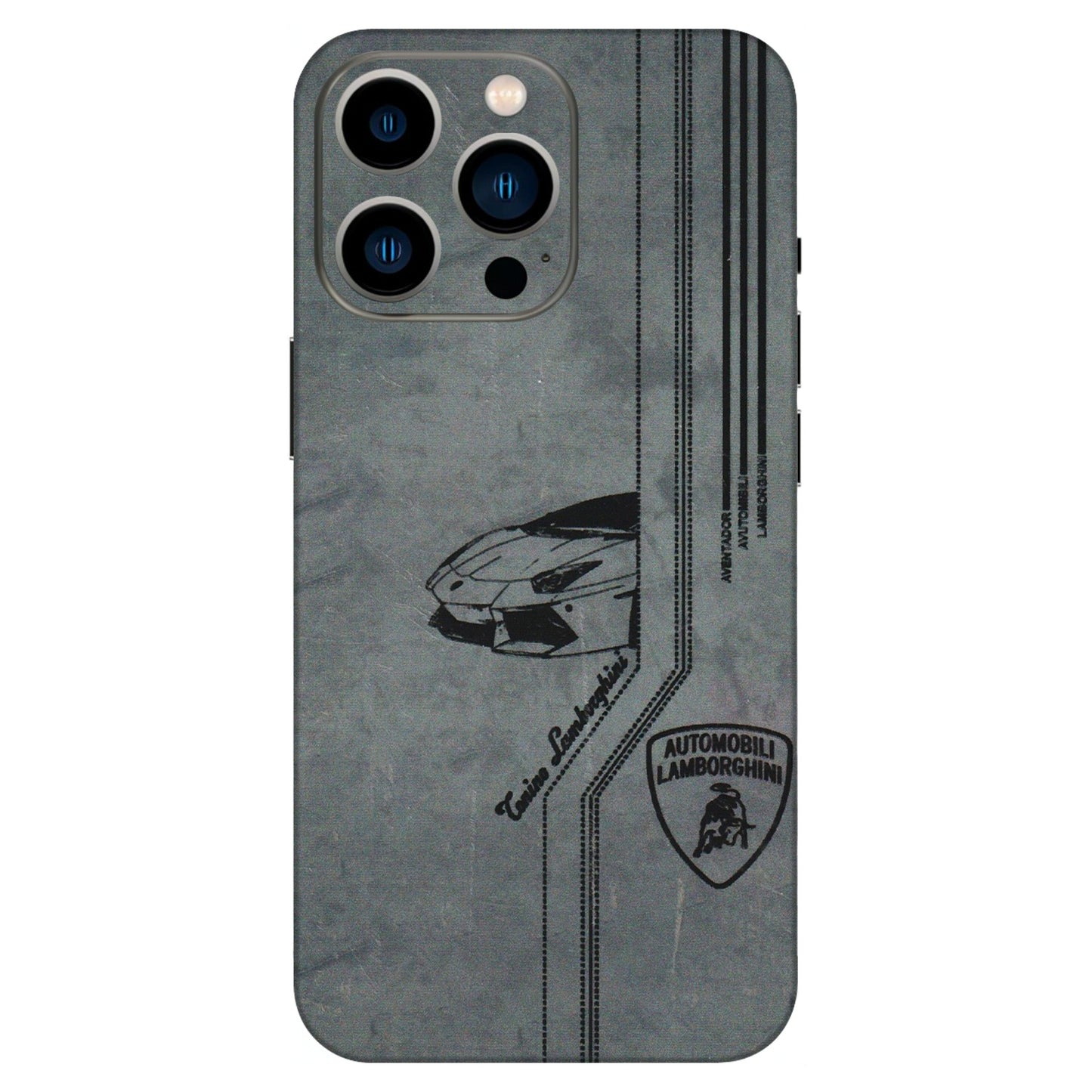 Apple iPhone Skins (All Models) - New Lamborgini Aventador - 3D Embossed Finish (L-321) iPhone 13 Pro