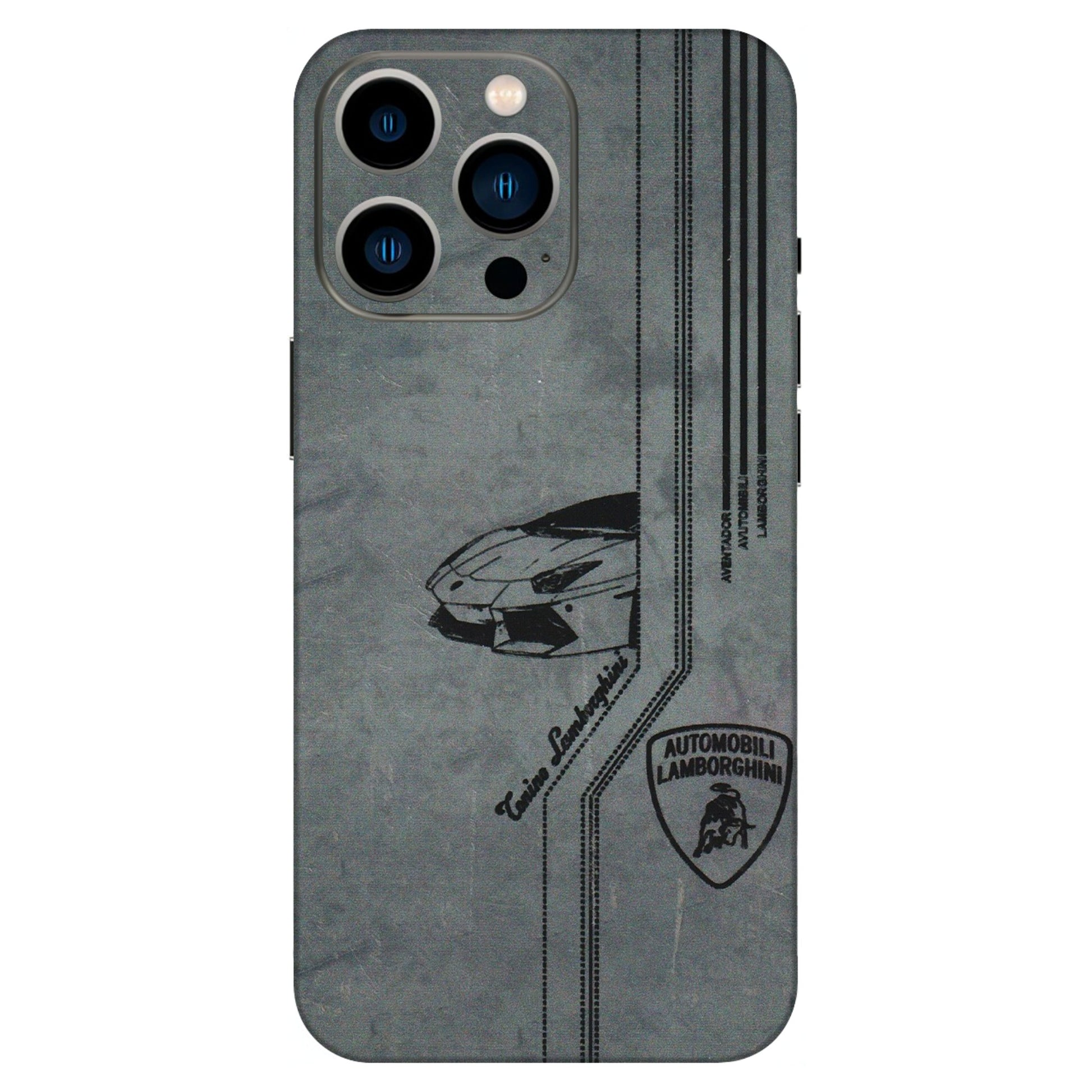 Apple iPhone Skins (All Models) - New Lamborgini Aventador - 3D Embossed Finish (L-321) iPhone 13 Pro