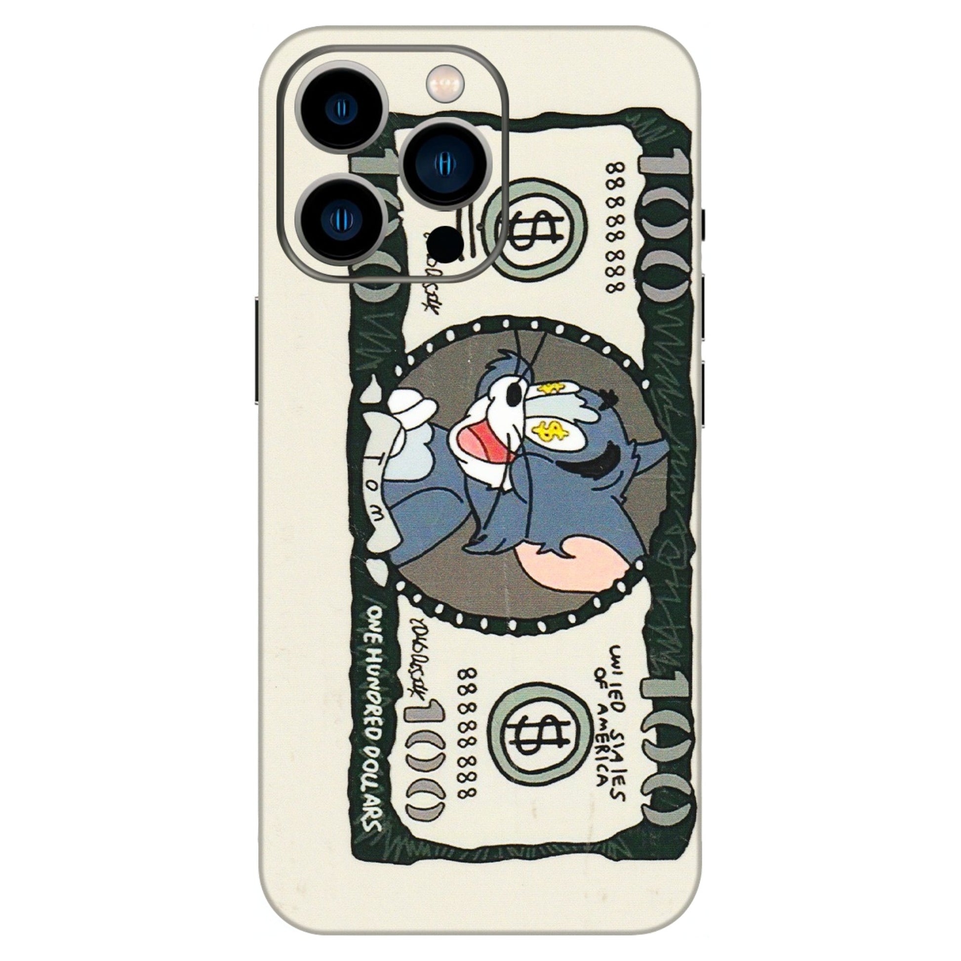 Apple iPhone Skins (All Models) - Tom Hundred Dollar - 3D Embossed Finish (L-324) iPhone 13 Pro