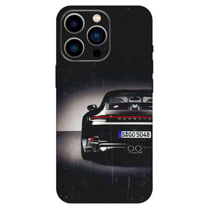 Apple iPhone Skins (All Models) - New Black Porsche GT3 - 3D Embossed Finish (L-327) iPhone 13 Pro