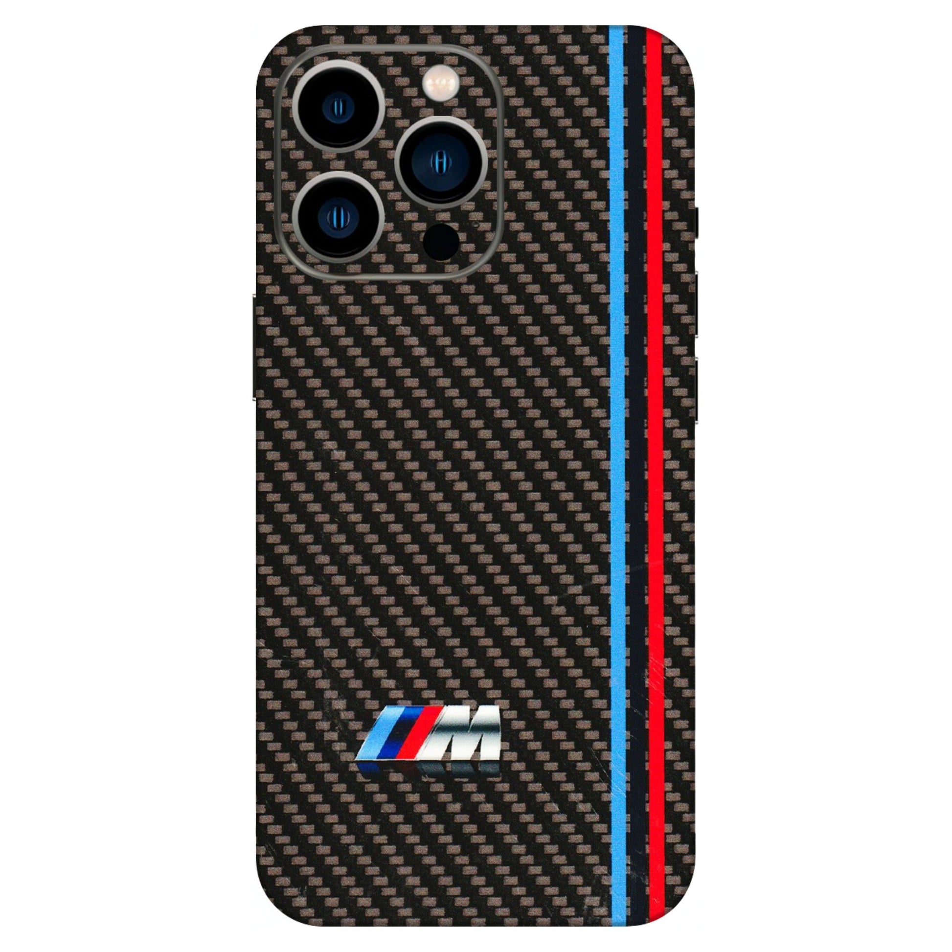 Apple iPhone Skins (All Models) - BM Carbon Fiber Feels - 3D Embossed Finish (L-38) iPhone 13 Pro