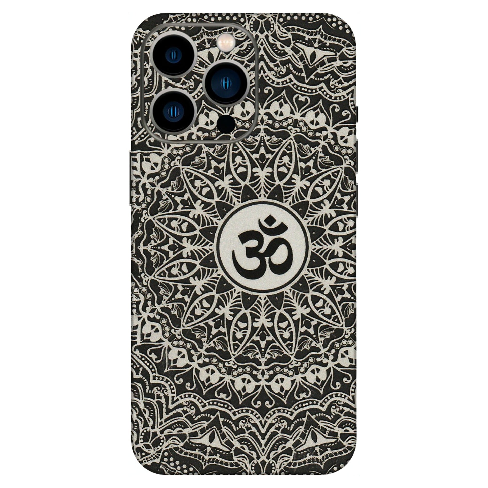 Apple iPhone Skins (All Models) - Aum Elegant Mandala - 3D Embossed Finish (L-62) iPhone 13 Pro