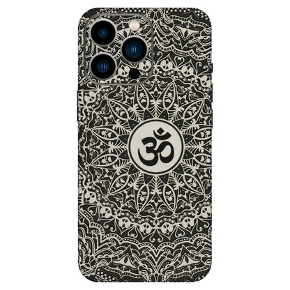 Apple iPhone Skins (All Models) - Aum Elegant Mandala - 3D Embossed Finish (L-62) iPhone 13 Pro