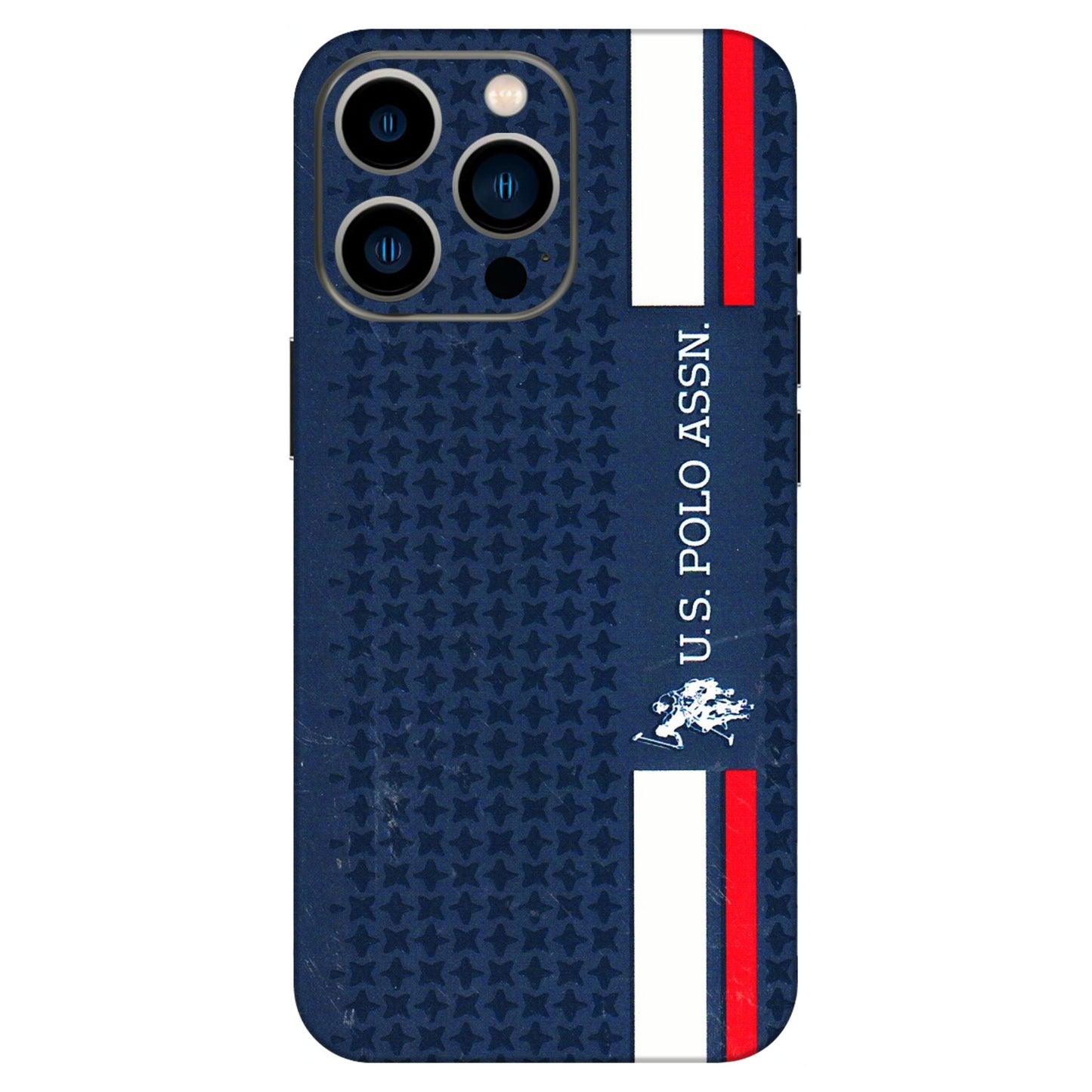 Apple iPhone Skins (All Models) - US POLO Designer Brand - 3D Embossed Finish (L-65) iPhone 13 Pro