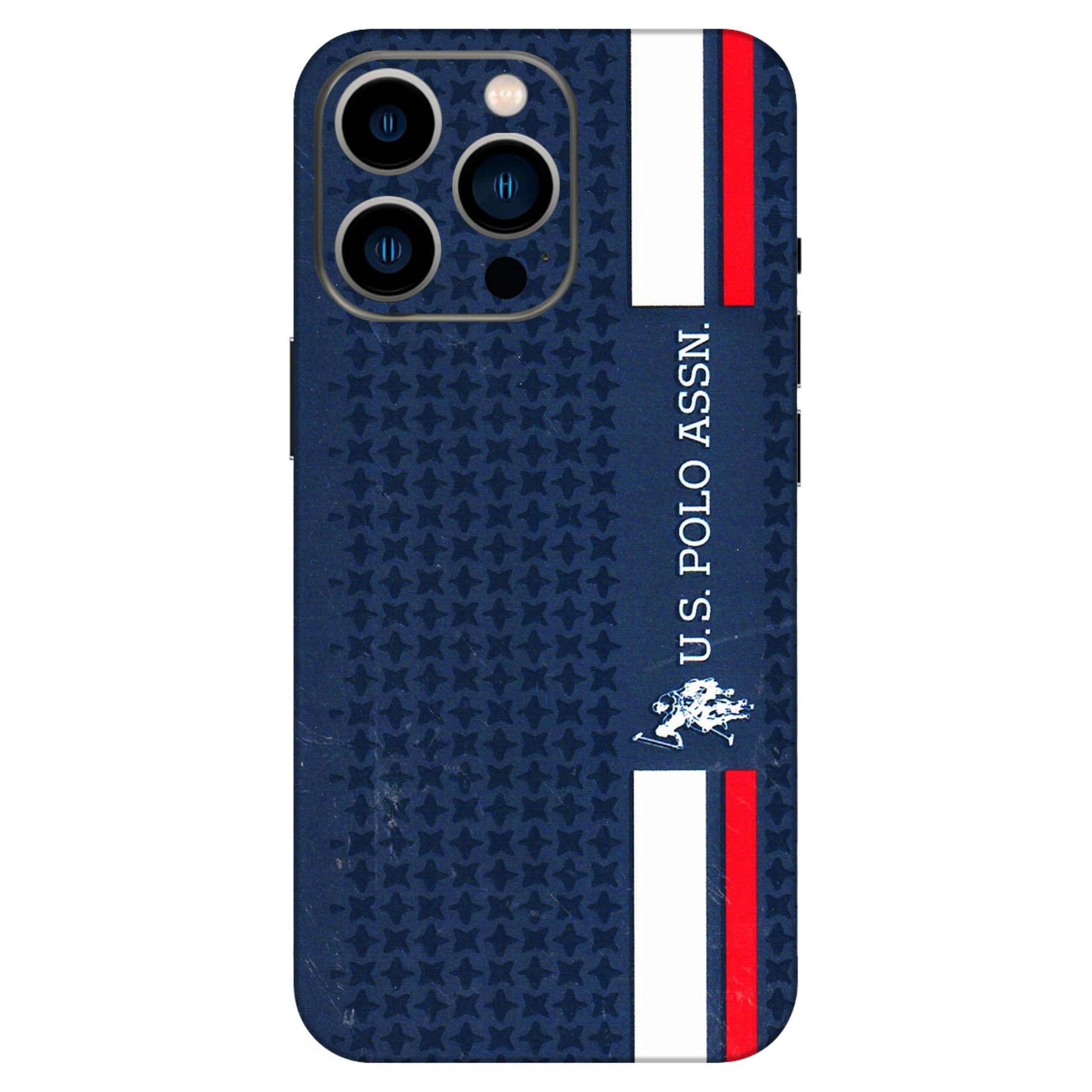 Apple iPhone Skins (All Models) - US POLO Designer Brand - 3D Embossed Finish (L-65) iPhone 13 Pro