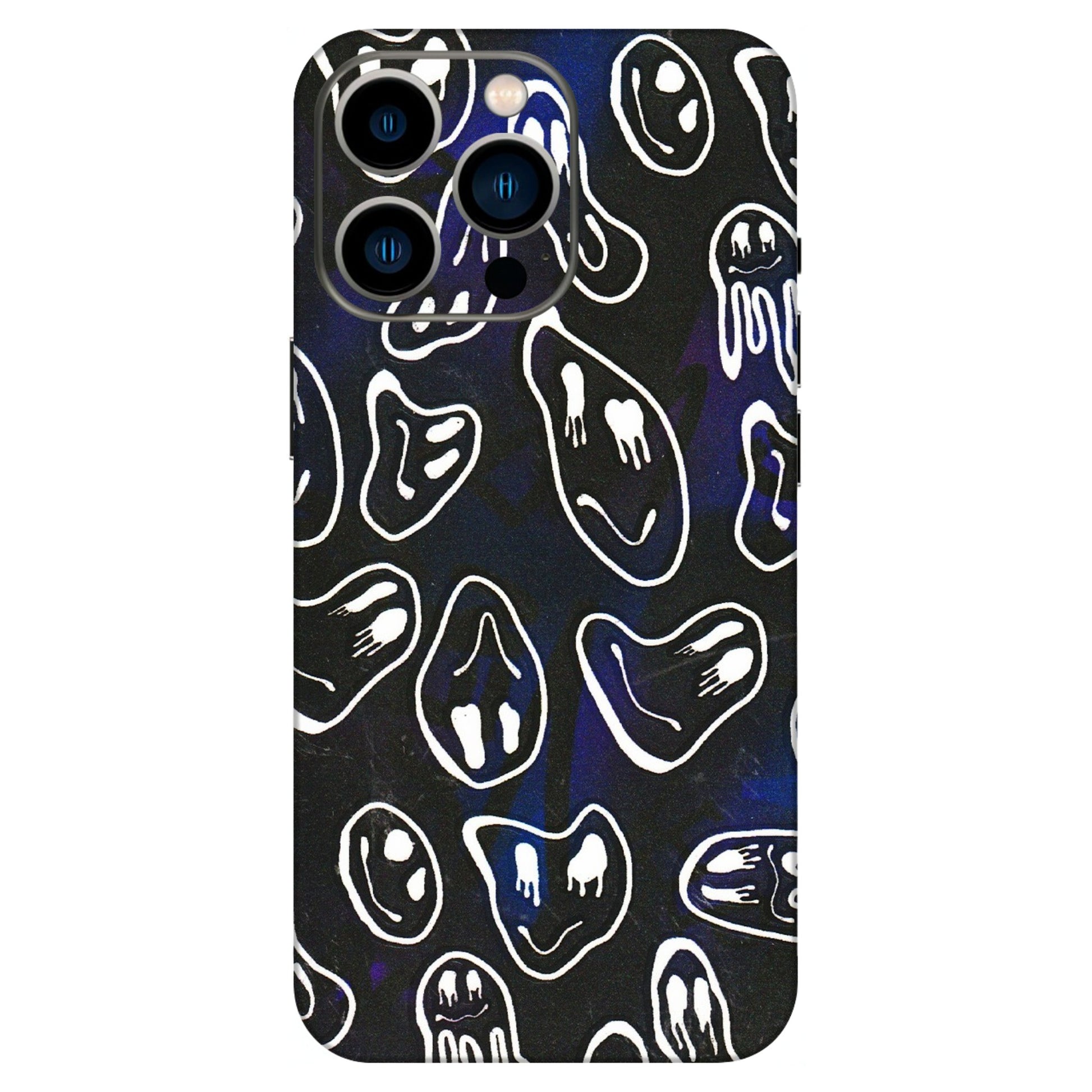 Apple iPhone Skins (All Models) - Distorted Smileys - 3D Embossed Finish (L-92) iPhone 13 Pro