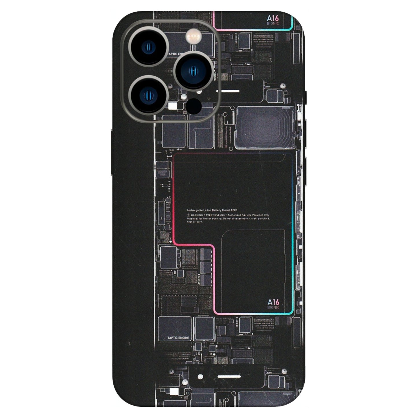 Apple iPhone Skins (All Models) - Motherboard Circuit Layout - Matte Finish (M-117) iPhone 13 Pro