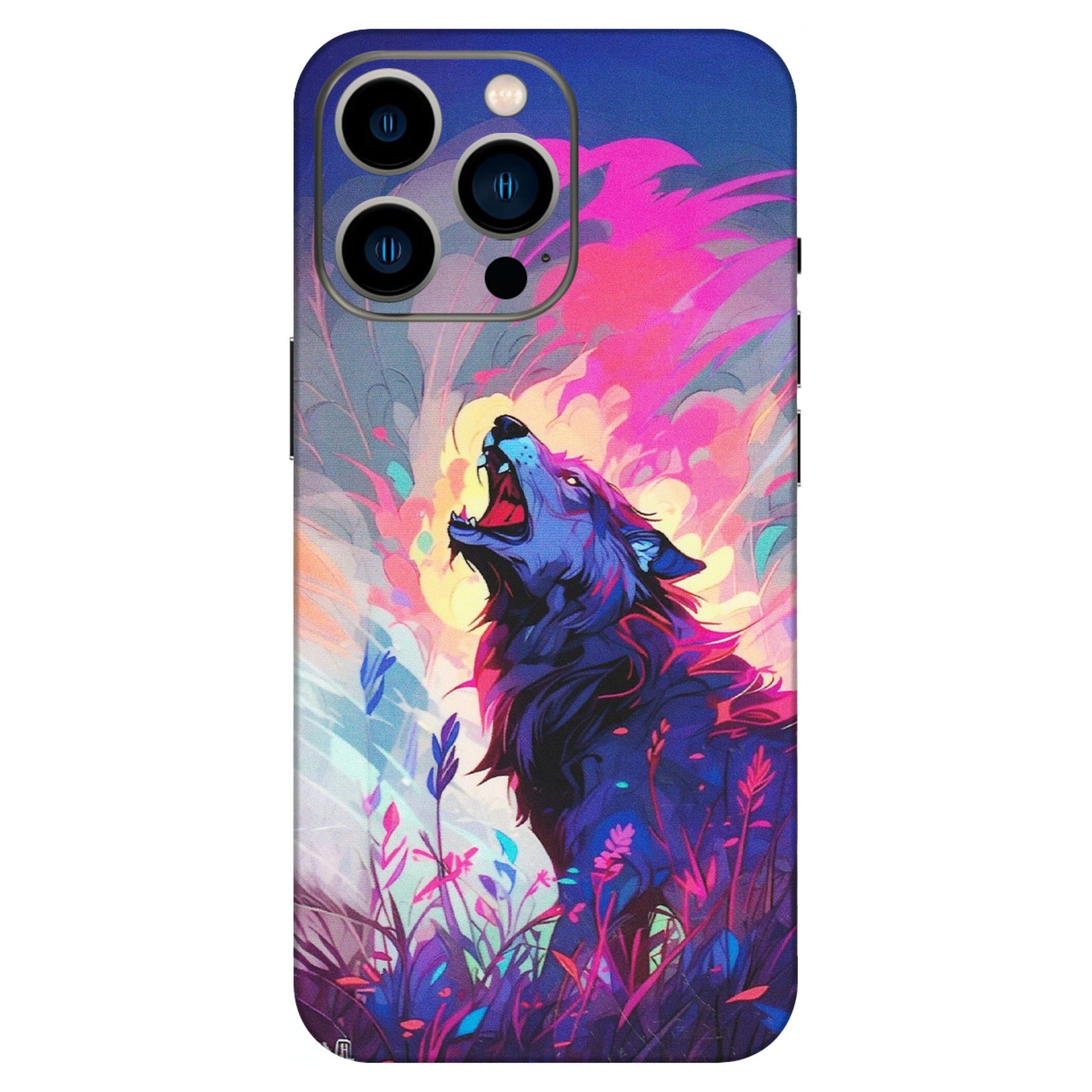 Apple iPhone Skins (All Models) - New Wild Wolf Abstract - Matte Finish (M-125) iPhone 13 Pro