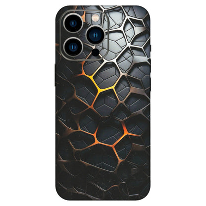 Apple iPhone Skins (All Models) - New Abstract Graphite Tiles - Matte Finish (M-130) iPhone 13 Pro
