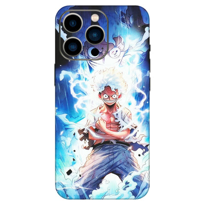 Apple iPhone Skins (All Models) - Blue Thunder Luffy Anime - Matte Finish (M-132) iPhone 13 Pro