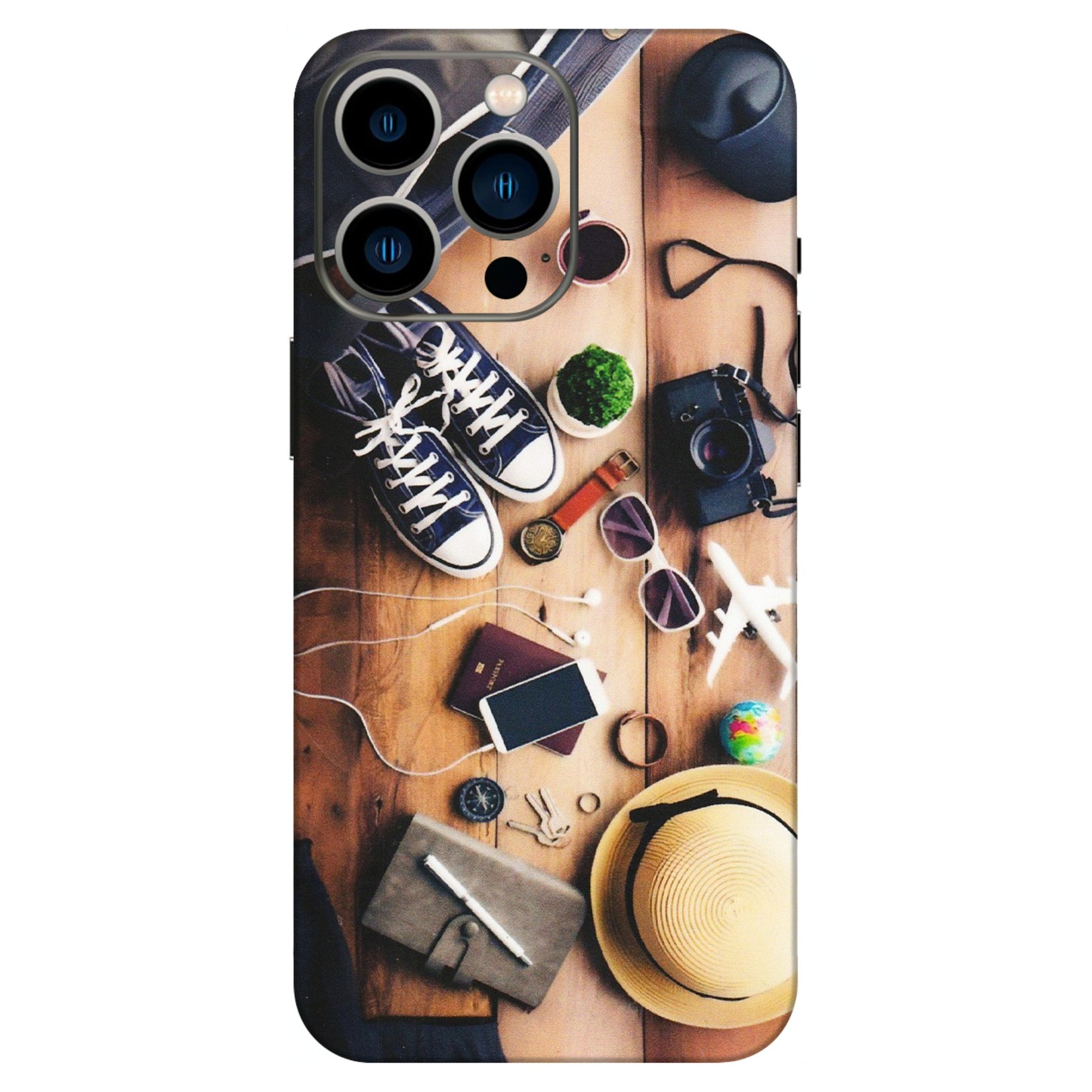 Apple iPhone Skins (All Models) - Travel Wanderlust - Matte Finish (M-133) iPhone 13 Pro