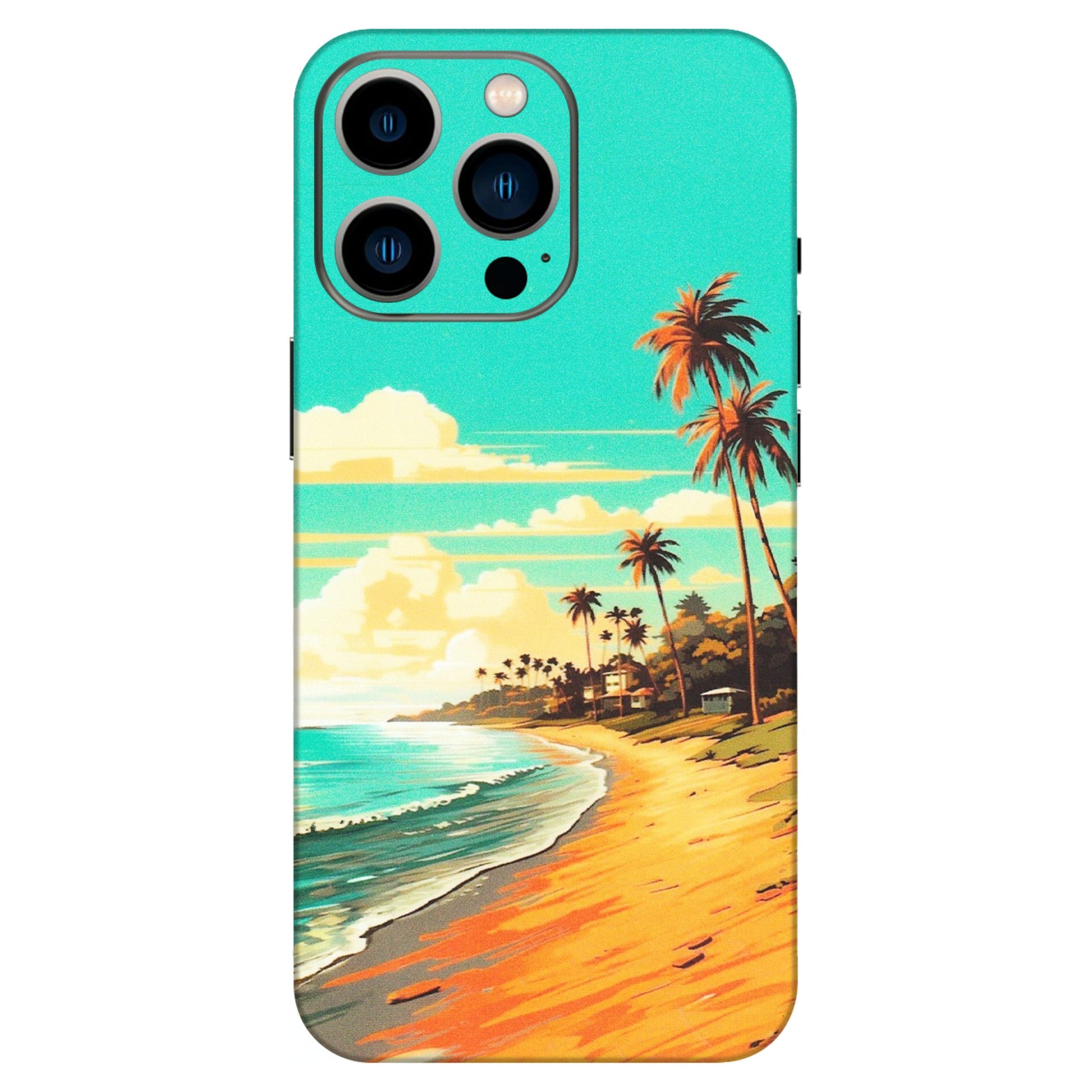 Apple iPhone Skins (All Models) - Miami Beach - Matte Finish (M-136) iPhone 13 Pro