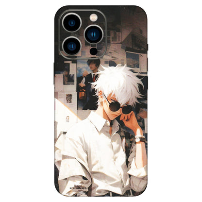 Apple iPhone Skins (All Models) - Gojo Satoru Jujustu Kaisen Anime - Matte Finish (M-156) iPhone 13 Pro