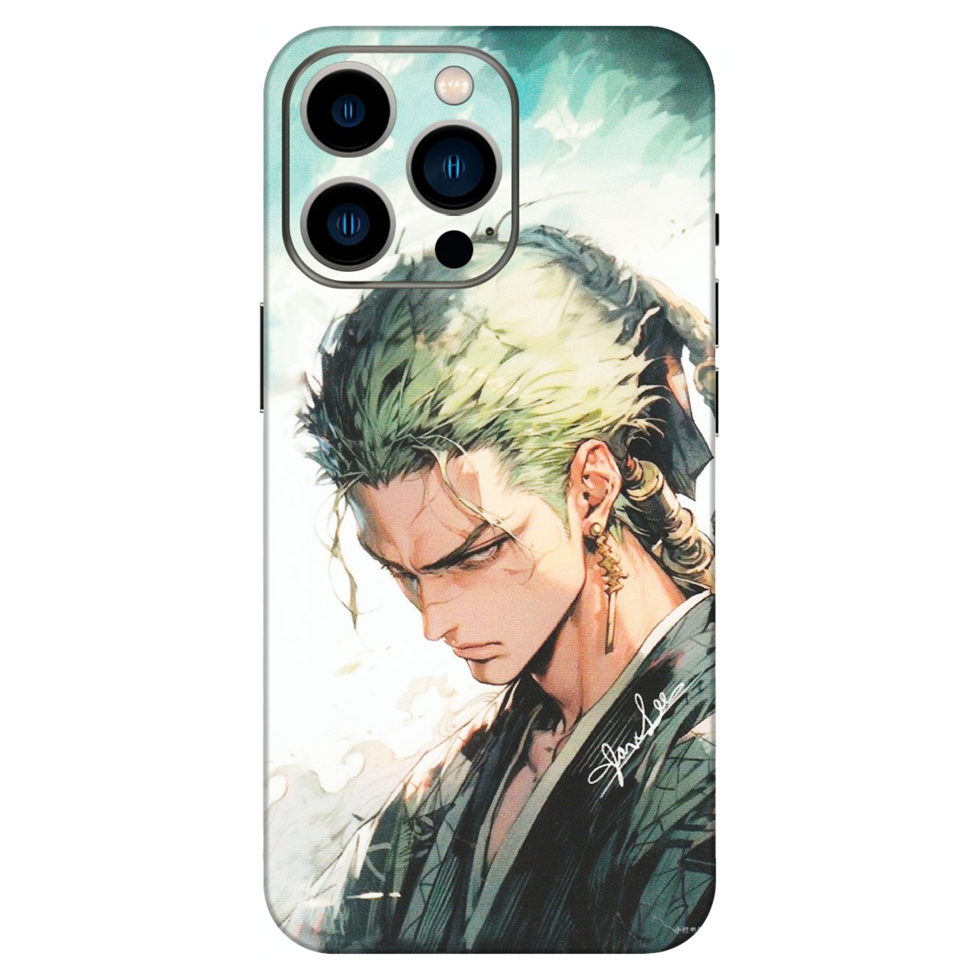 Apple iPhone Skins (All Models) - Pirate Hunter One Piece Anime - Matte Finish (M-157) iPhone 13 Pro