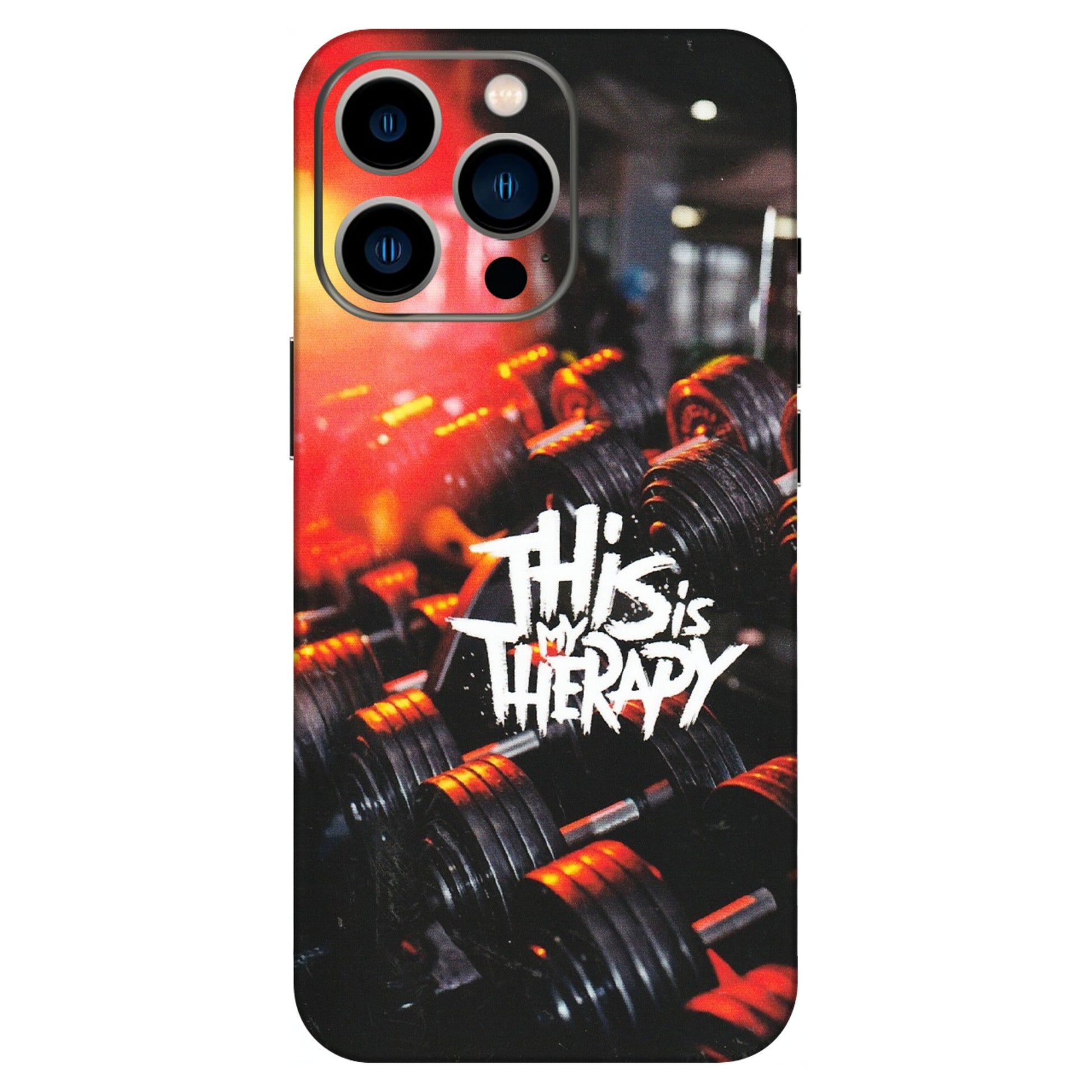 Apple iPhone Skins (All Models) - GYM Lover Therapy - Matte Finish (M-160) iPhone 13 Pro