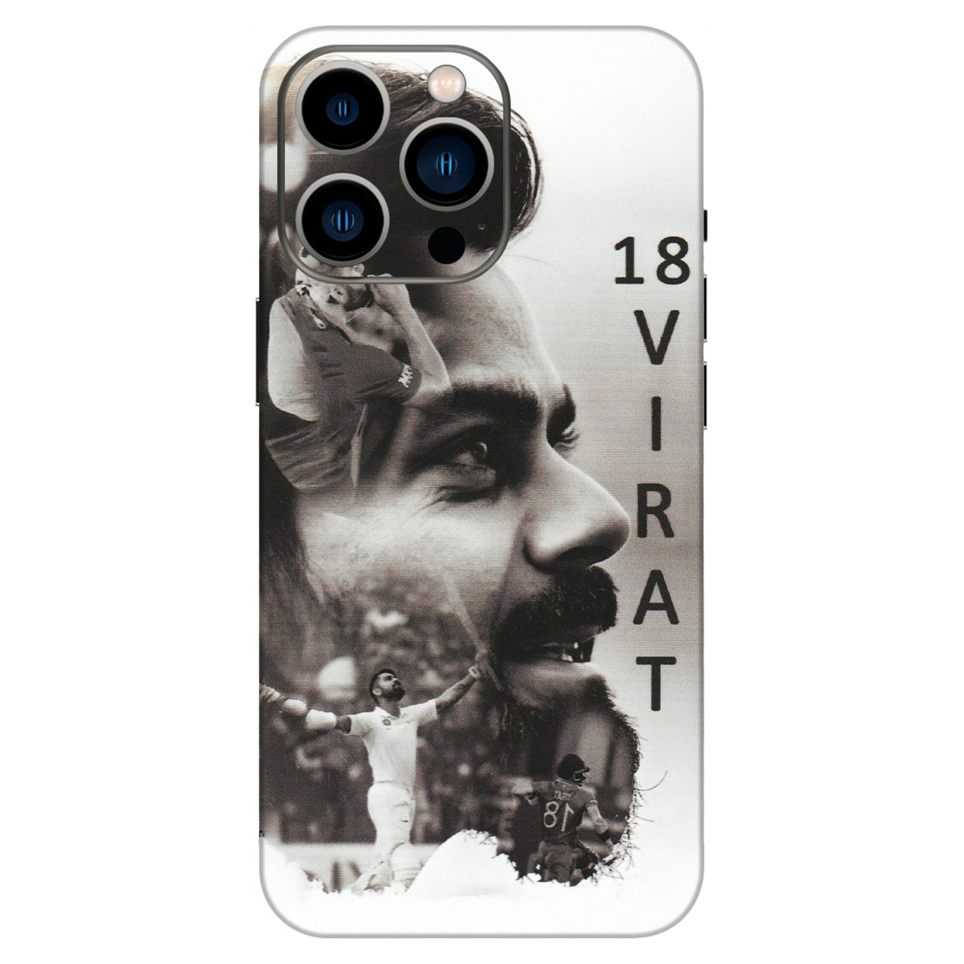 Apple iPhone Skins (All Models) - Virat Kohli Cricketer - Matte Finish (M-163) iPhone 13 Pro