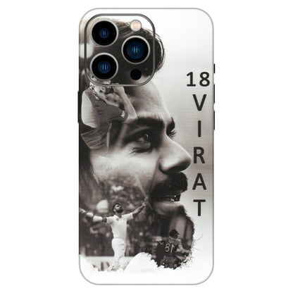 Apple iPhone Skins (All Models) - Virat Kohli Cricketer - Matte Finish (M-163) iPhone 13 Pro