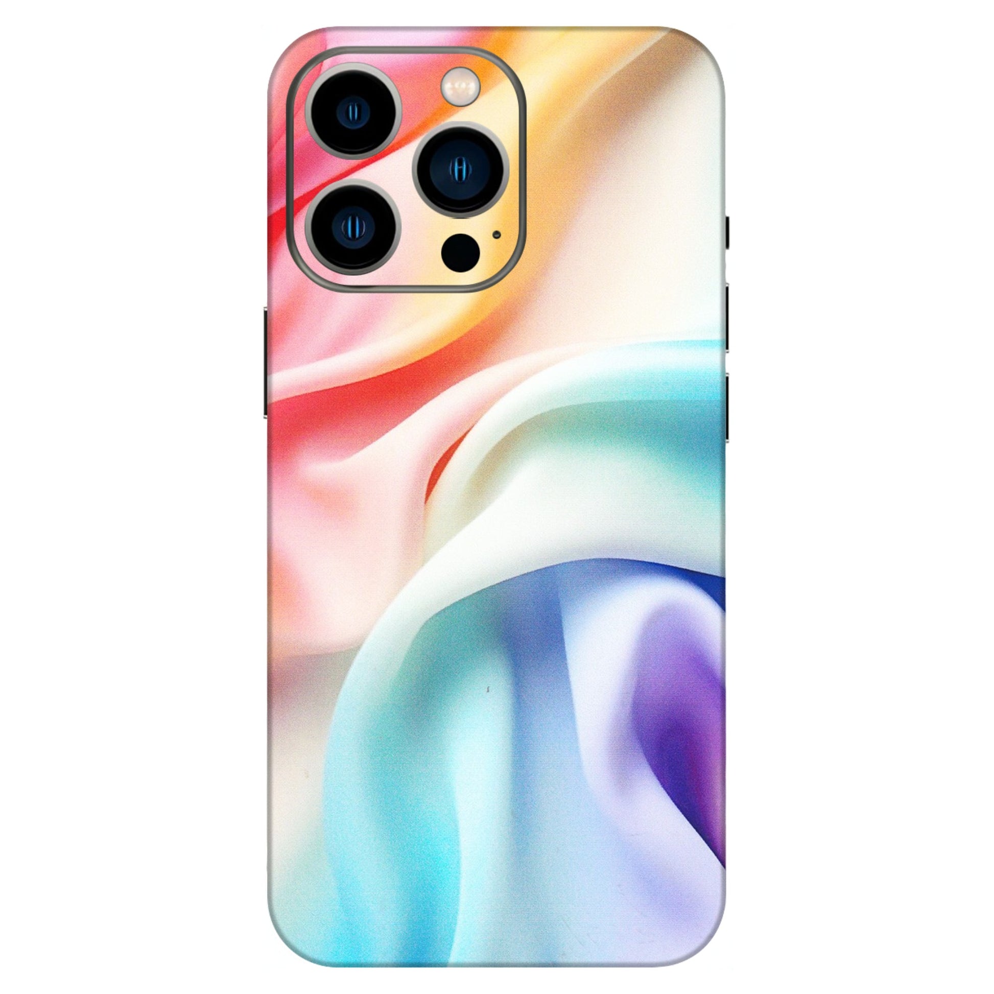 Apple iPhone Skins (All Models) - Colourful Silk Cloth - Matte Finish (M-165) iPhone 13 Pro