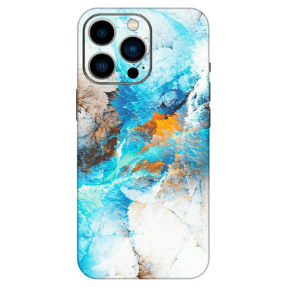 Apple iPhone Skins (All Models) - Blue Waves Abstract - Matte Finish (M-19) iPhone 13 Pro