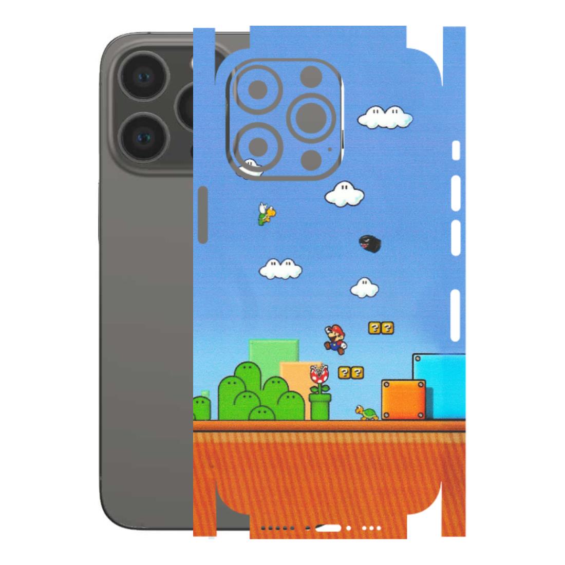 Apple iPhone Skins (All Models) - Mario Game Scene - Matte Finish (M-24) iPhone 13 Pro