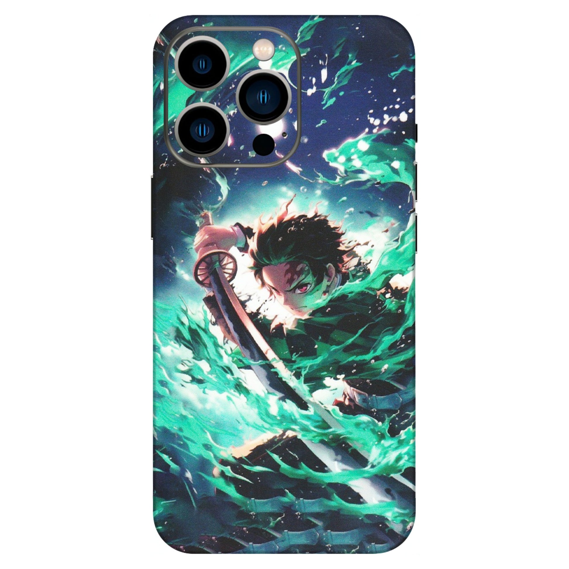 Apple iPhone Skins (All Models) - Sword Fighter Anime - Matte Finish (M-29) iPhone 13 Pro