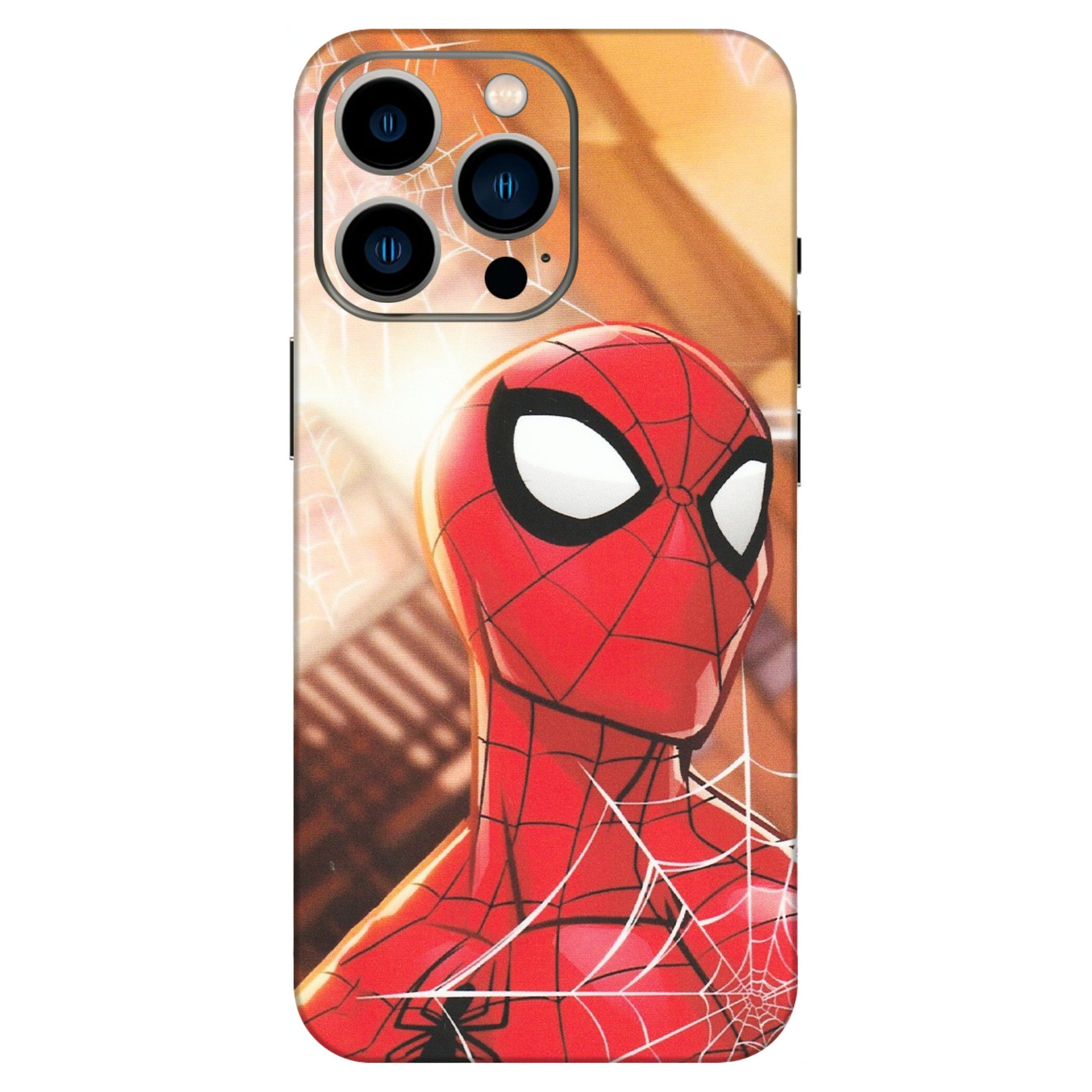 Apple iPhone Skins (All Models) - Spiderman Face New - Matte Finish (M-41) iPhone 13 Pro