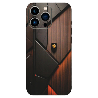 Apple iPhone Skins (All Models) - Lambo Beauty Wood Pattern Sober - Matte Finish (M-51) iPhone 13 Pro
