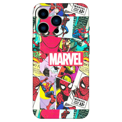 Apple iPhone Skins (All Models) - Marvel Comic Spiderman Grafitti - Matte Finish (M-72) iPhone 13 Pro