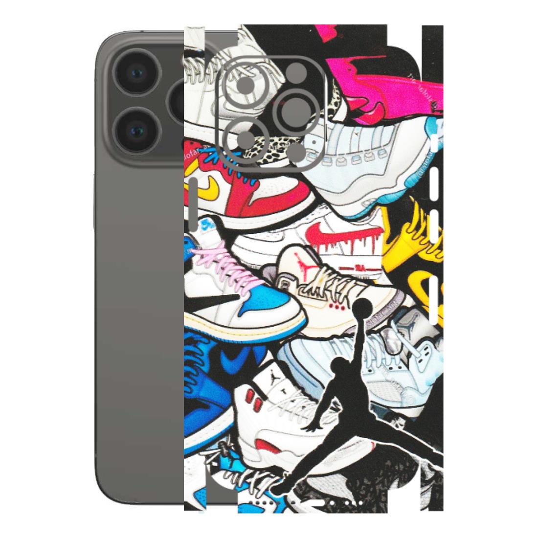 Apple iPhone Skins (All Models) - Jordan Sneakers Fan - Matte Finish (M-80) iPhone 13 Pro
