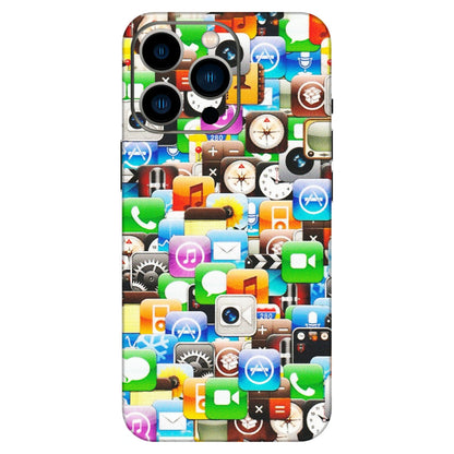 Apple iPhone Skins (All Models) - All Apple Icons - Matte Finish (M-93) iPhone 13 Pro