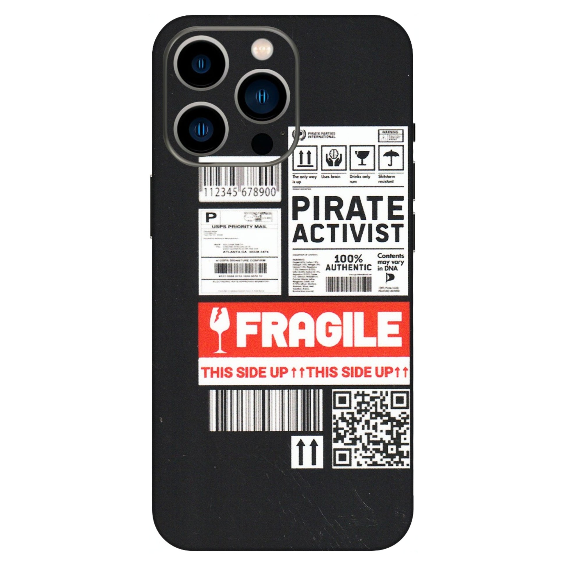 Apple iPhone Skins (All Models) - Handle With Care - Matte Finish (M-99) iPhone 13 Pro