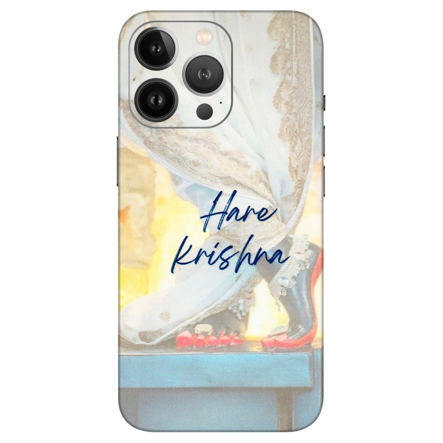 Apple iPhone Skins (All Models) - Hare Krishna - 3D Embossed Finish (L-03) iPhone 13 Pro Max