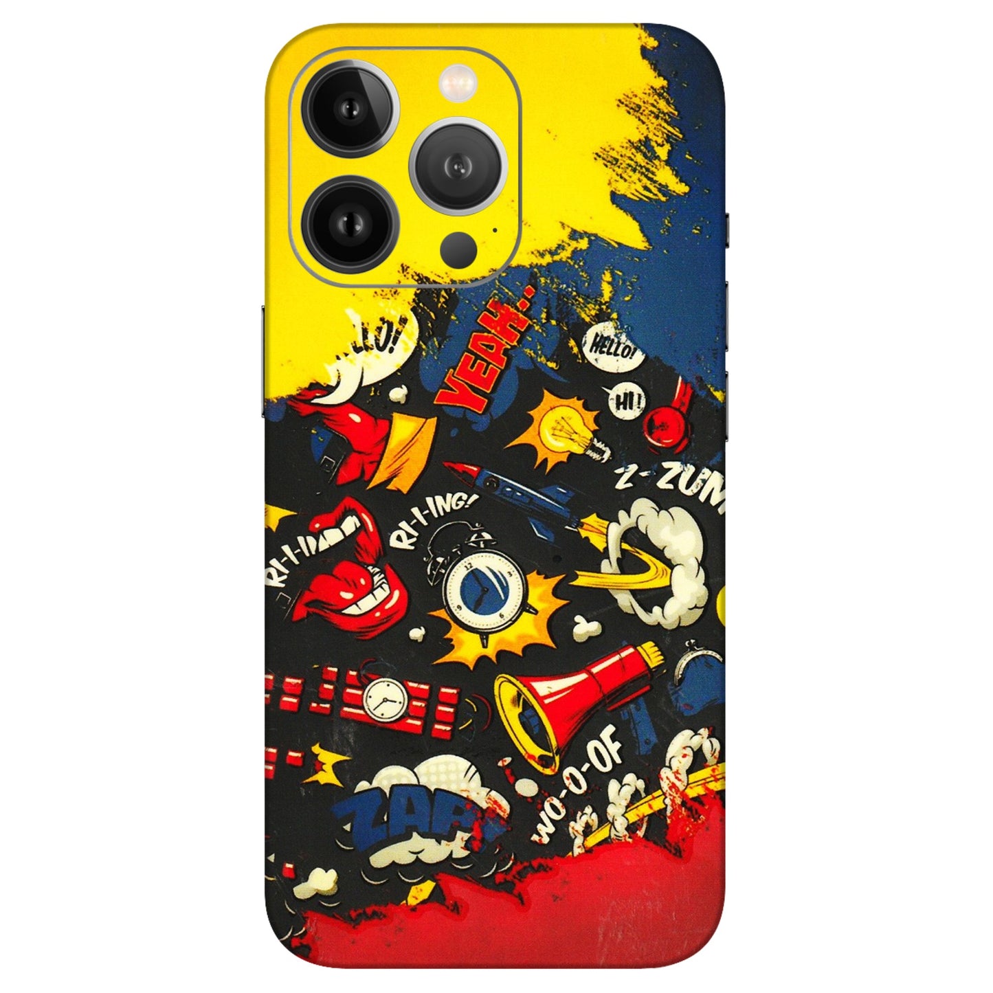 Apple iPhone Skins (All Models) - Pacific Doodle Art - 3D Embossed Finish (L-120) iPhone 13 Pro Max