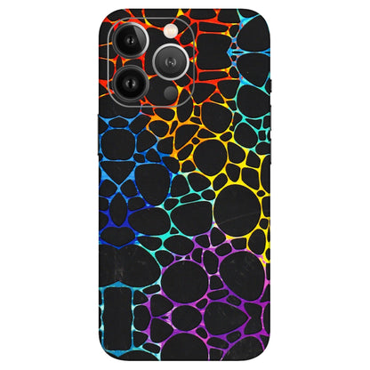 Apple iPhone Skins (All Models) - Abstract Art MultiColour - 3D Embossed Finish (L-133) iPhone 13 Pro Max