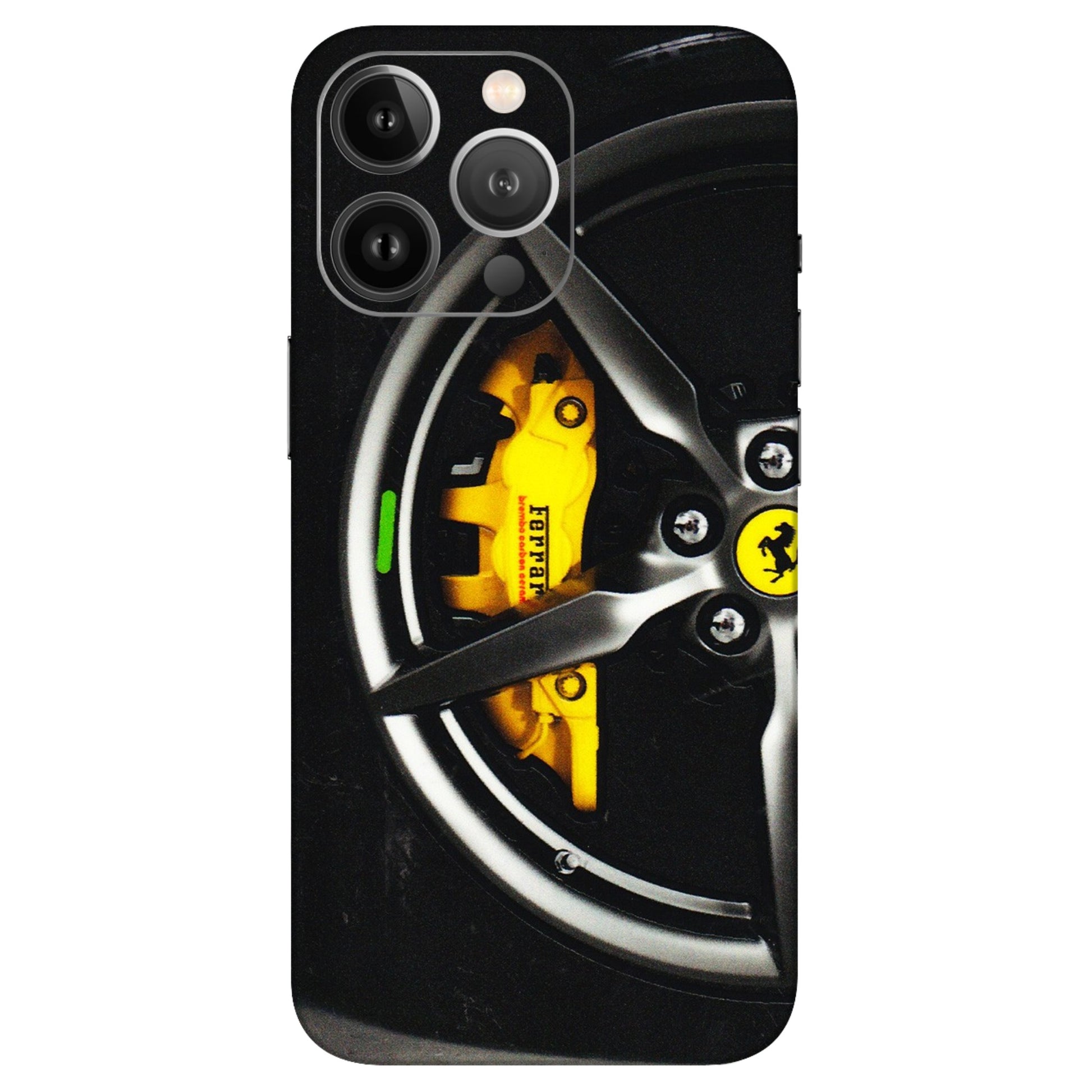 Apple iPhone Skins (All Models) - Ferrari Wheel Alloy - 3D Embossed Finish (L-173) iPhone 13 Pro Max