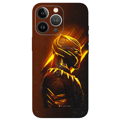 Apple iPhone Skins (All Models) - Gold Black Panther - 3D Embossed Finish (L-181) iPhone 13 Pro Max