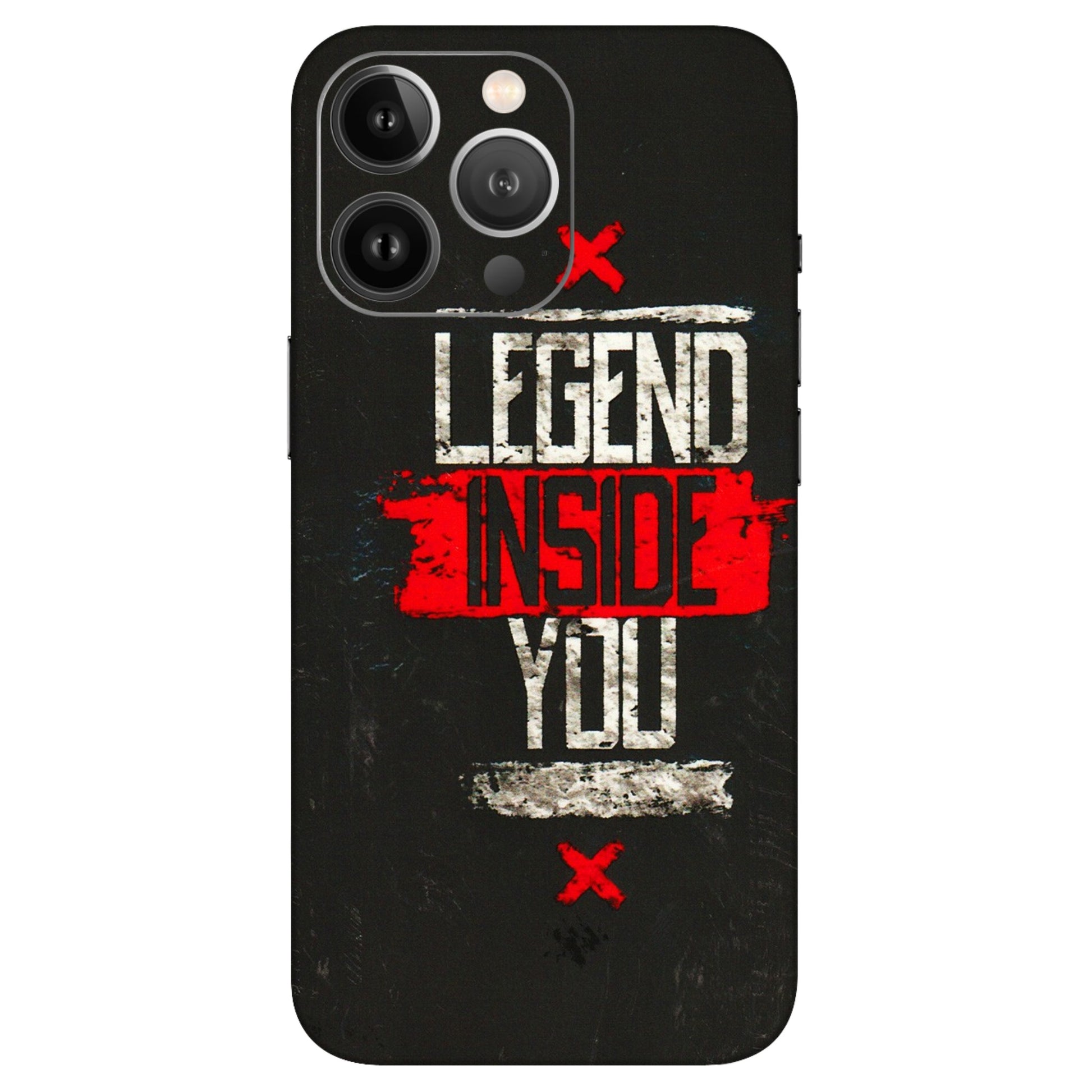 Apple iPhone Skins (All Models) - Legend Inside You - 3D Embossed Finish (L-186) iPhone 13 Pro Max