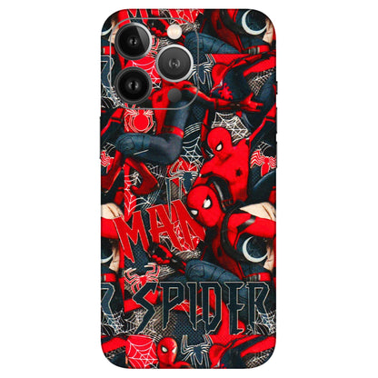 Apple iPhone Skins (All Models) - SpiderMan Cool - 3D Embossed Finish (L-188) iPhone 13 Pro Max