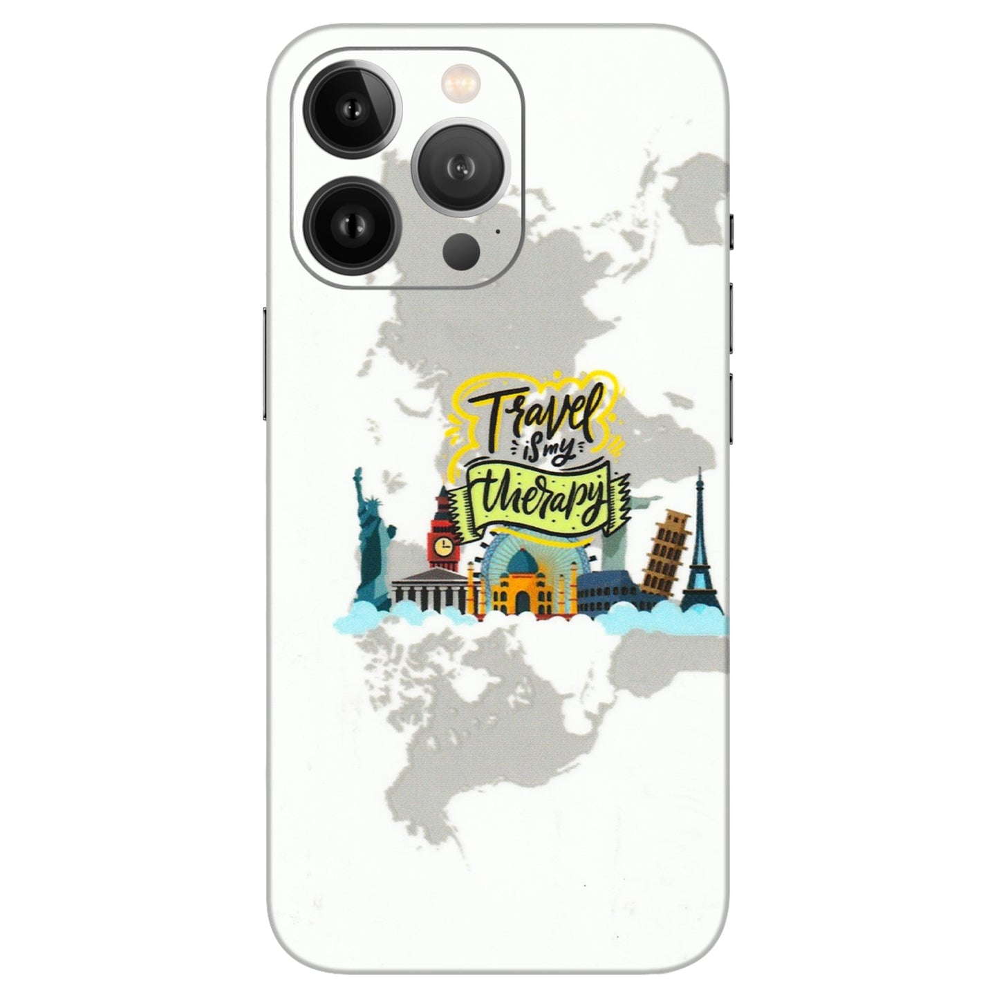 Apple iPhone Skins (All Models) - Travel Therapy - 3D Embossed Finish (L-199) iPhone 13 Pro Max