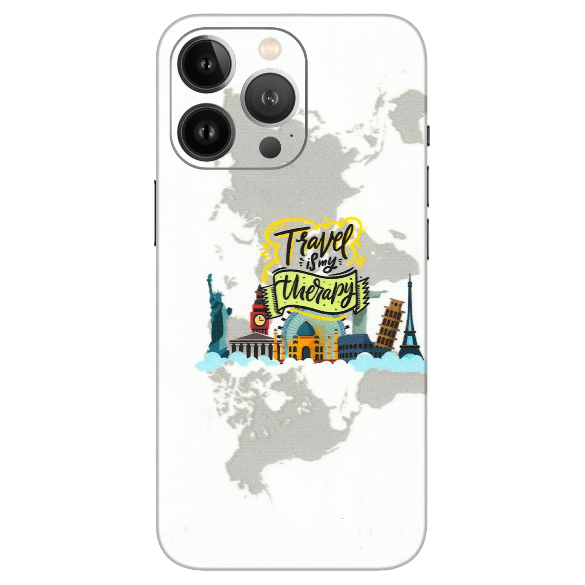 Apple iPhone Skins (All Models) - Travel Therapy - 3D Embossed Finish (L-199) iPhone 13 Pro Max