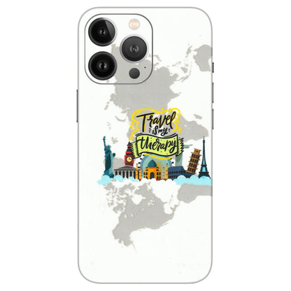 Apple iPhone Skins (All Models) - Travel Therapy - 3D Embossed Finish (L-199) iPhone 13 Pro Max