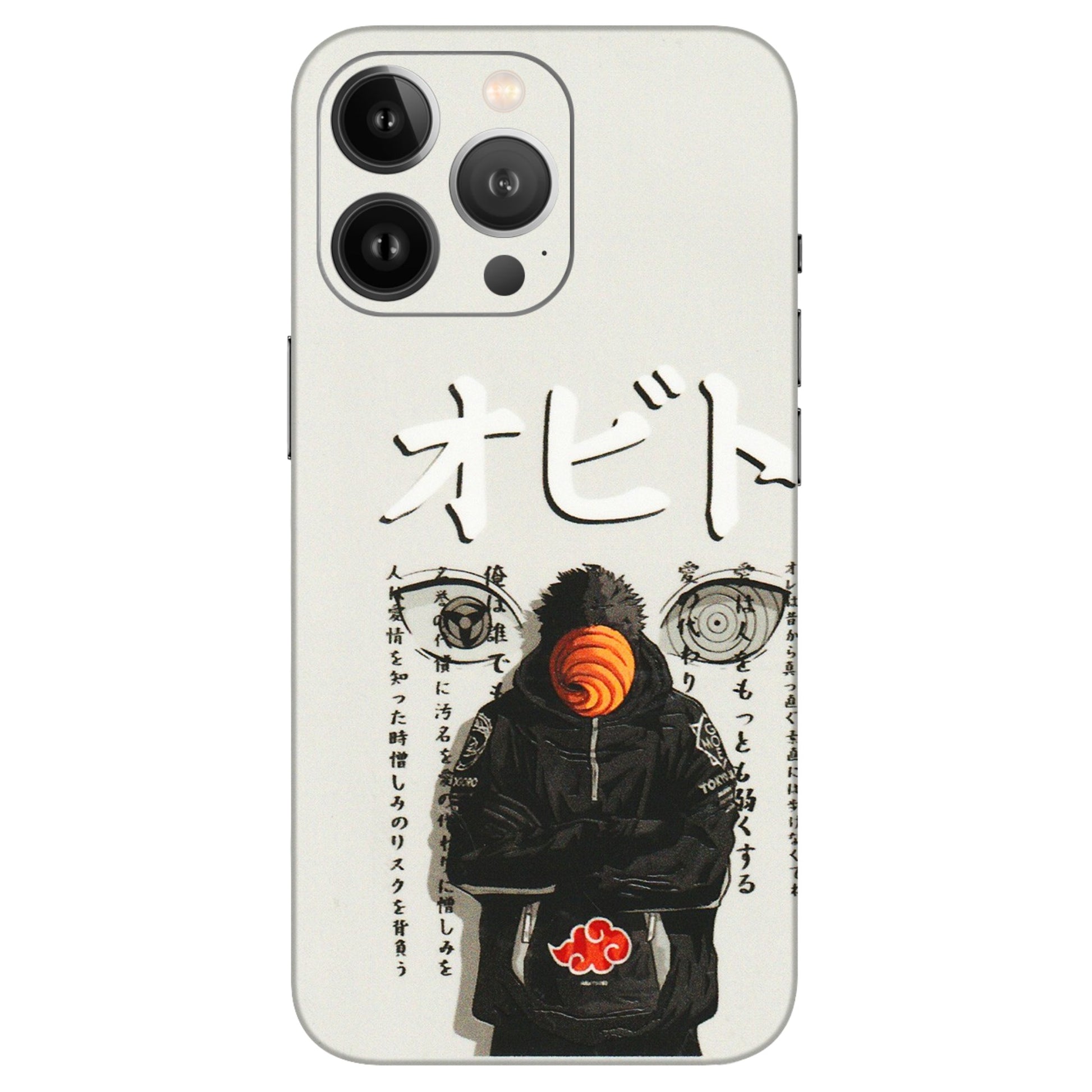Apple iPhone Skins (All Models) - Obito Anime Eye - 3D Embossed Finish (L-19) iPhone 13 Pro Max